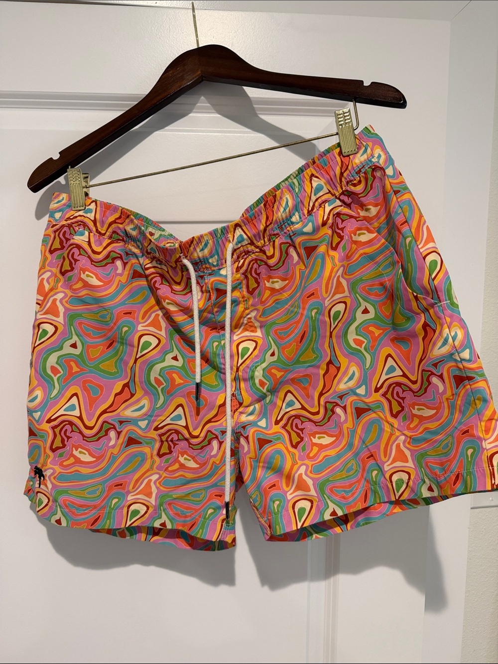 Men’s OAS Multicolor Swirl Print Swim Truns